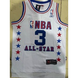 Camiseta Allen Iverson #3 All-Star 2003 Blanco Classic Edition Niño