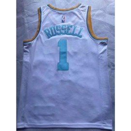 Camiseta D'Angelo Russell #1 Los Angeles Lakers 2023 Blanco Camiseta D'Angelo Russell #1 Los Angeles Lakers 2023 Blanco