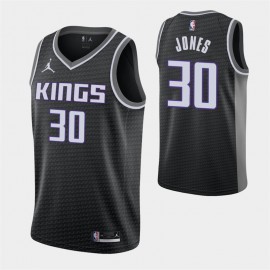 Camiseta Damian Jones #30 Sacramento Kings Negro