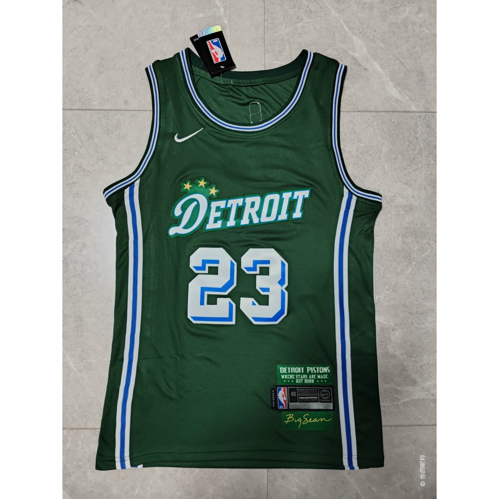 Camiseta Jaden Ivey #23 Detroit Pistons 22/23 Verde City Edition Camiseta Jaden Ivey #23 Detroit Pistons 22/23 Verde City Edition