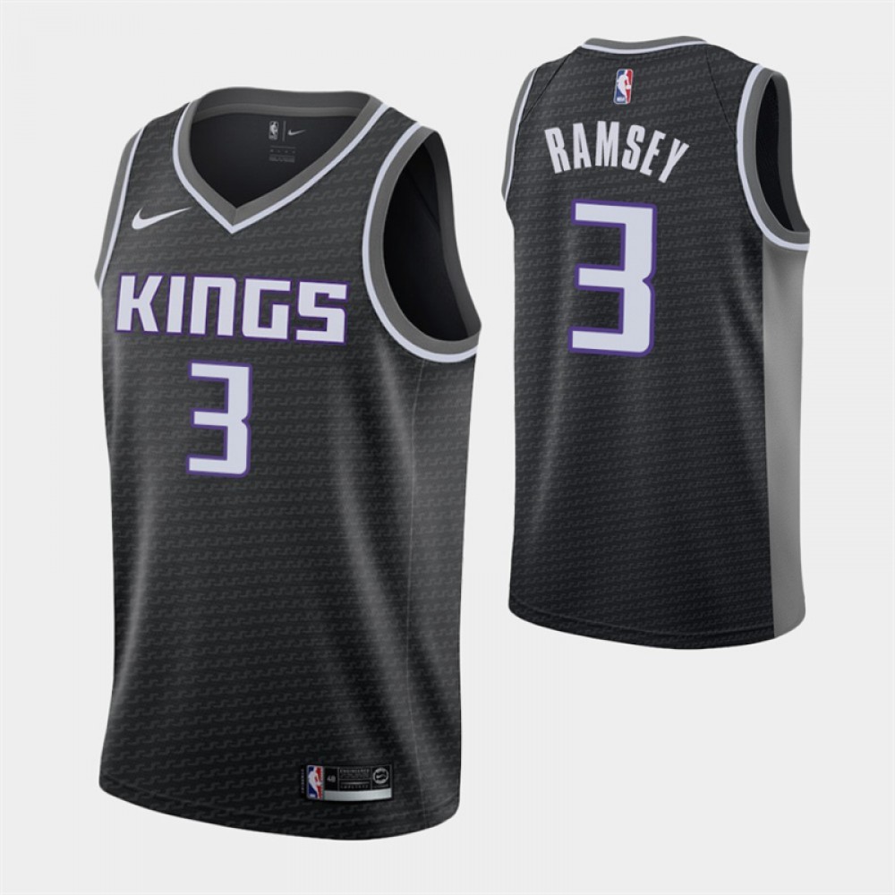 Camiseta Jahmi'us Ramsey #3 Sacramento Kings Negro Camiseta Jahmi'us Ramsey #3 Sacramento Kings Negro