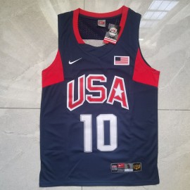 Camiseta Kobe Bryant #10 Dream Team Azul Oscuro