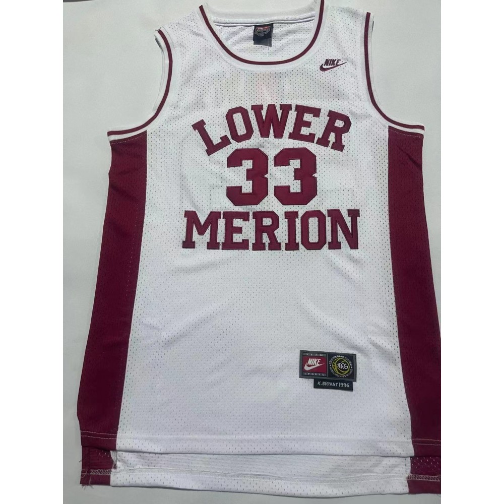 Camiseta Kobe Bryant #33 Los Angeles Lakers Blanco Clásico Edición High School