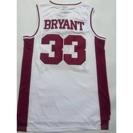 Camiseta Kobe Bryant #33 Los Angeles Lakers Blanco Clásico Edición High School