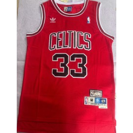 Camiseta Larry Bird #33 Chicago Bulls Rojo