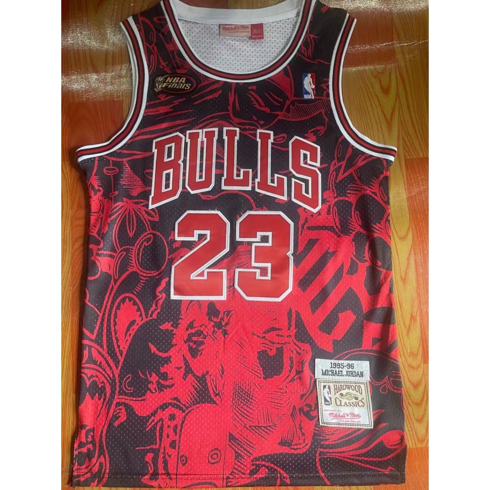 Camiseta Michael Jordan #23 Chicago Bulls Rojo Estampado Classic Edition Camiseta Michael Jordan #23 Chicago Bulls Rojo Estampado Classic Edition