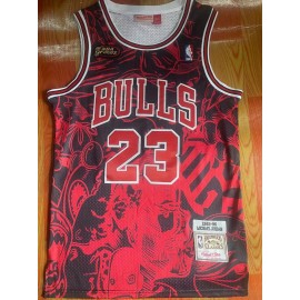 Camiseta Michael Jordan #23 Chicago Bulls Rojo Estampado Classic Edition