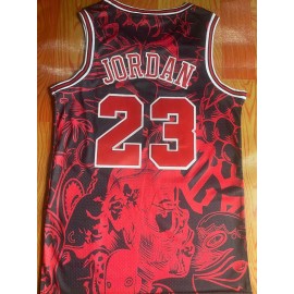 Camiseta Michael Jordan #23 Chicago Bulls Rojo Estampado Classic Edition Camiseta Michael Jordan #23 Chicago Bulls Rojo Estampado Classic Edition