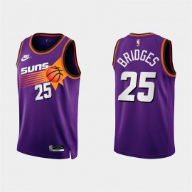 Camiseta Mikal Bridges #25 Phoenix Suns 2023 Púrpura Classic Edition