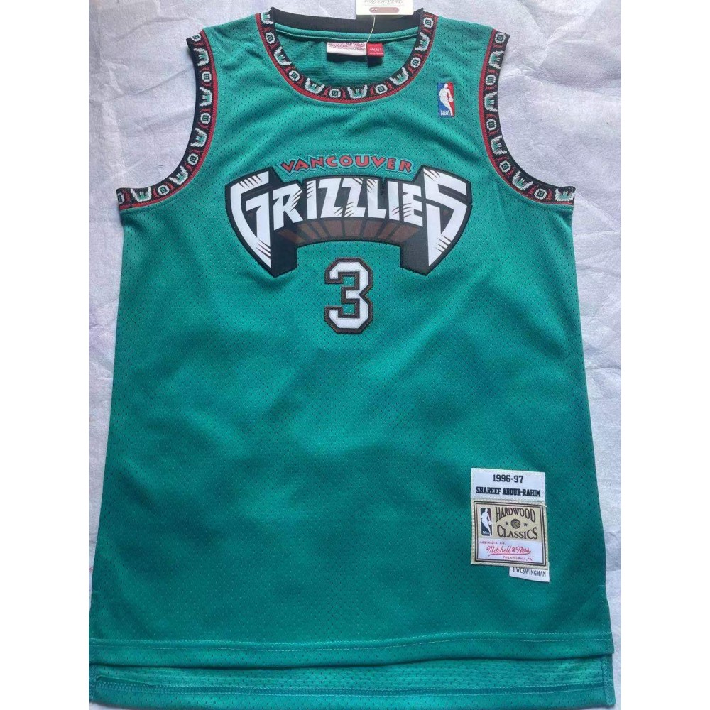 Camiseta Shareef Abdur-Rahim #3 Memphis Grizzlies Verde Classic Edition