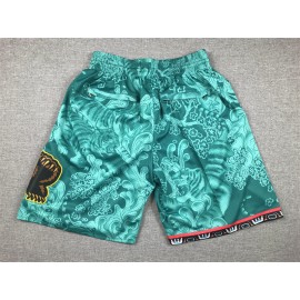Pantalón Corto De Bolsillo Memphis Grizzlies Verde Edición Tigre