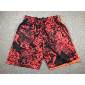 Pantalón Corto De Bolsillo Miami Heat Rojo Edición Tigre