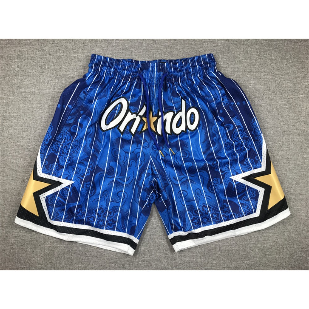 Pantalón Corto De Bolsillo Orlando Magic Azul Edición Tigre