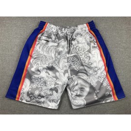 Pantalón Corto De Bolsillo Philadelphia 76ers Gris Edición Tigre