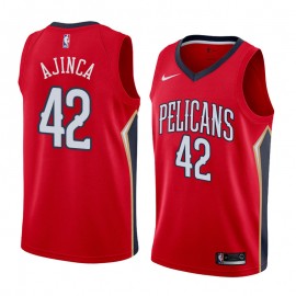 Camiseta Alexis Ajinca #42 New Orleans Pelicans Rojo