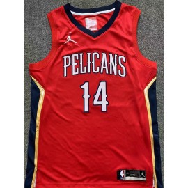 Camiseta Brandon Ingram #14 New Orleans Pelicans Rojo