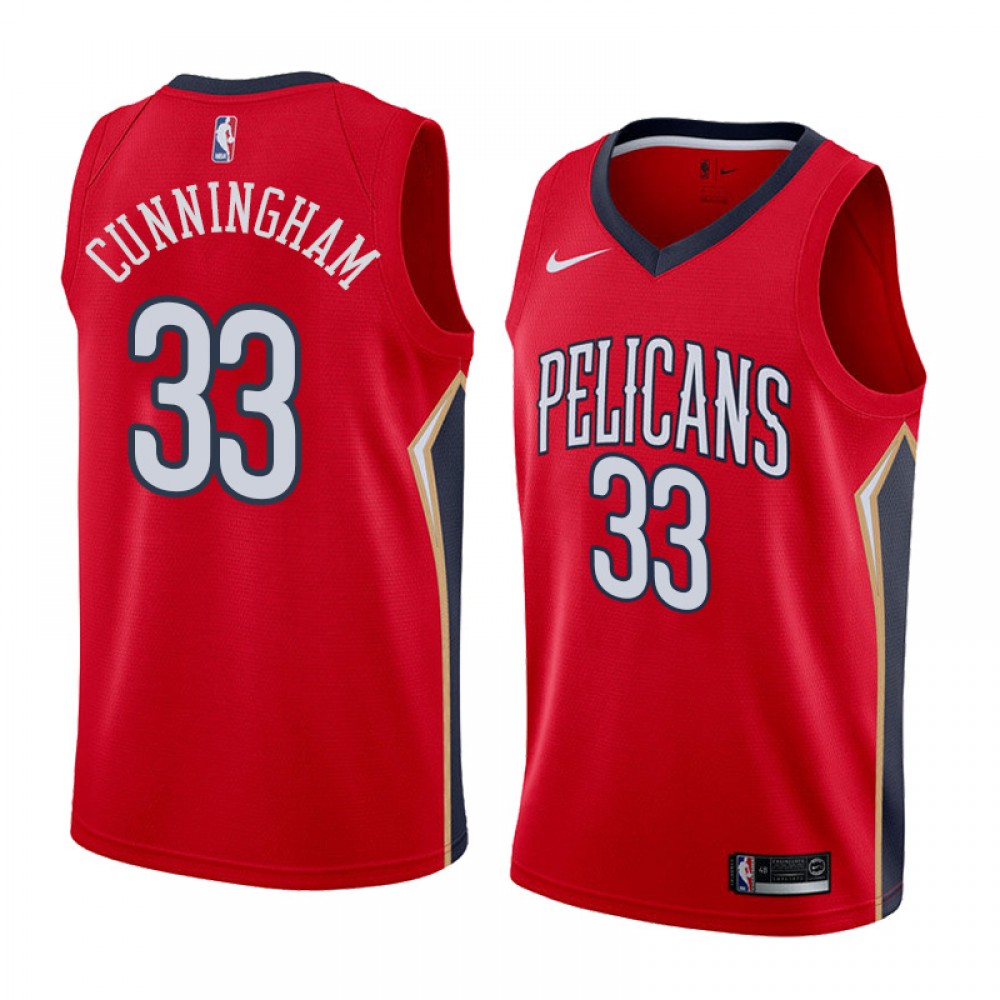 Camiseta Dante Cunningham #33 New Orleans Pelicans Rojo Camiseta Dante Cunningham #33 New Orleans Pelicans Rojo