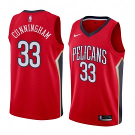 Camiseta Dante Cunningham #33 New Orleans Pelicans Rojo