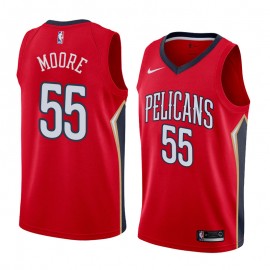 Camiseta E'Twaun Moore #55 New Orleans Pelicans Rojo