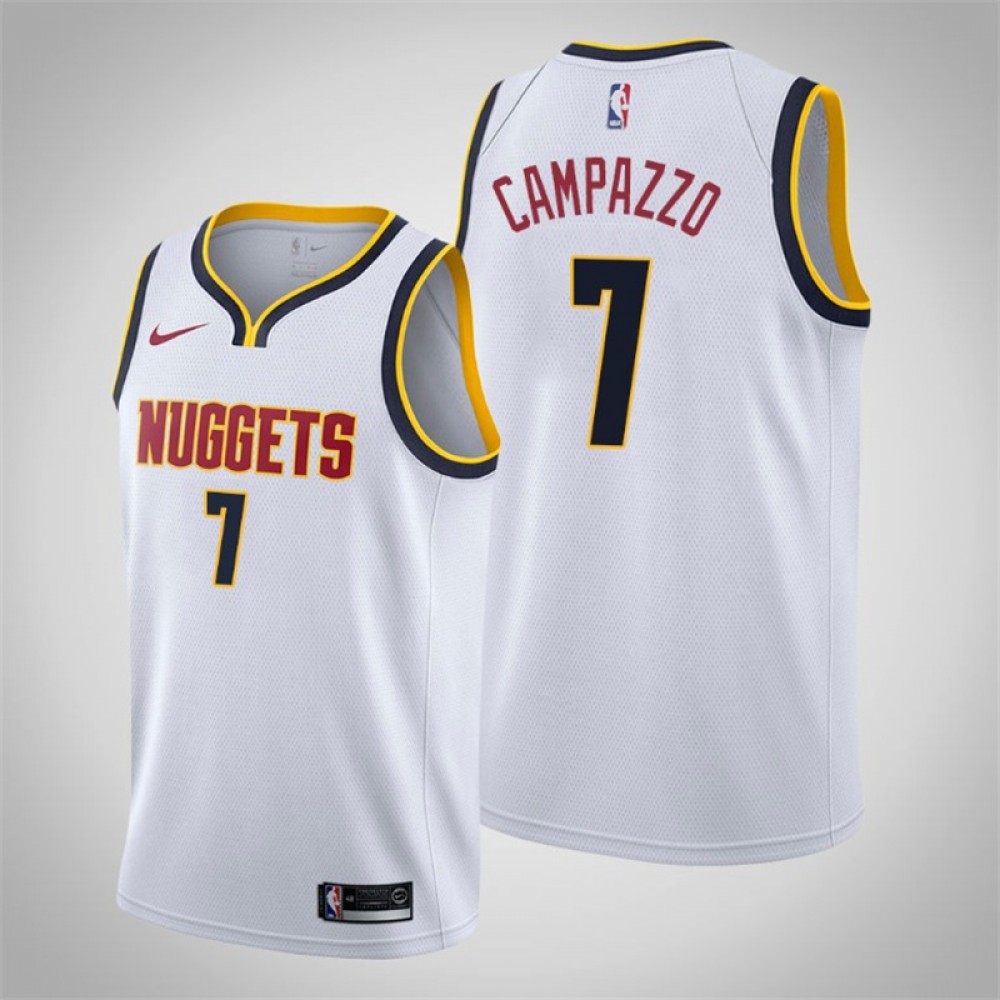 Camiseta Facundo Campazzo #7 Denver Nuggets Blanco City Edition Camiseta Facundo Campazzo #7 Denver Nuggets Blanco City Edition