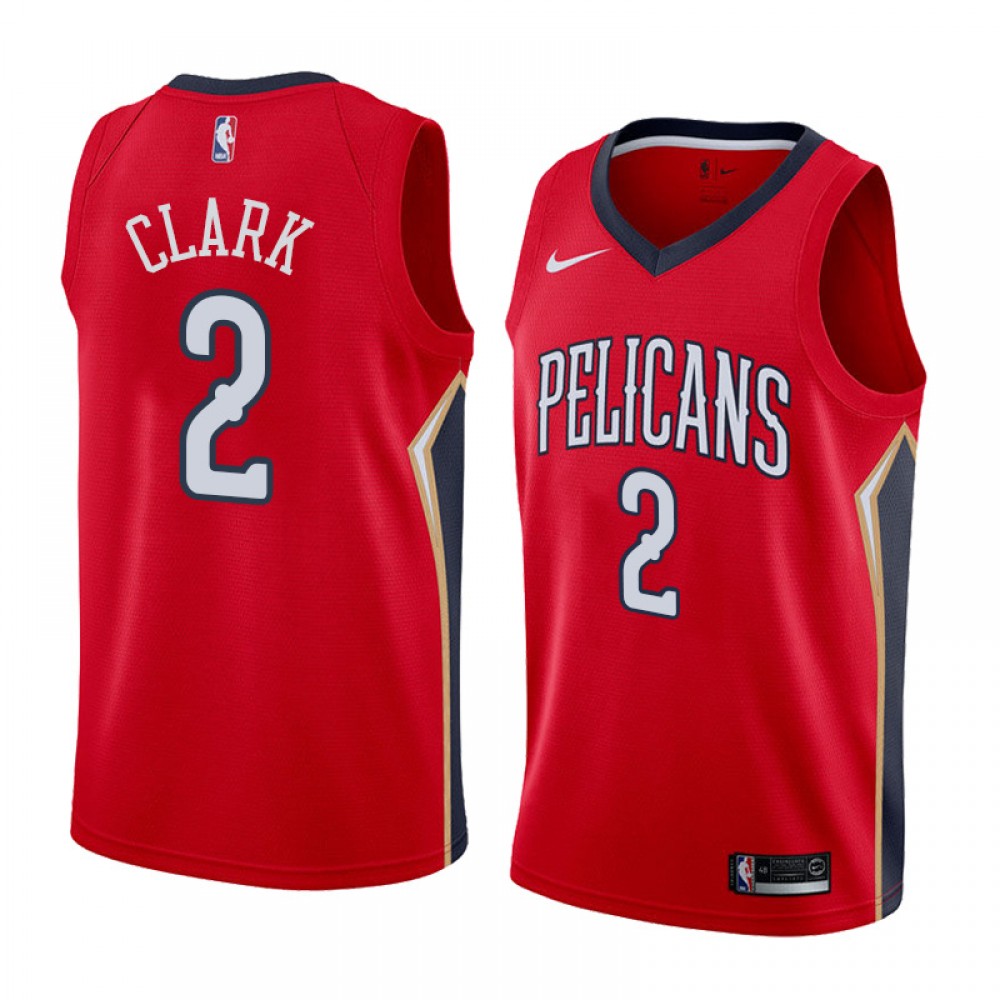 Camiseta Ian Clark #2 New Orleans Pelicans Rojo Camiseta Ian Clark #2 New Orleans Pelicans Rojo