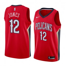 Camiseta Jalen Jones #12 New Orleans Pelicans Rojo