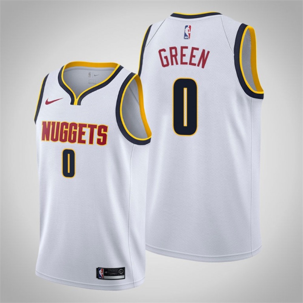 Camiseta JaMychal Green #0 Denver Nuggets Blanco City Edition Camiseta JaMychal Green #0 Denver Nuggets Blanco City Edition