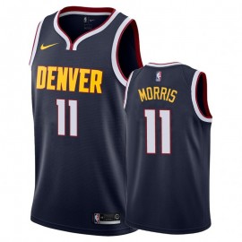 Camiseta Monte Morris #11 Denver Nuggets Azul Oscuro