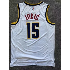 Camiseta Nikola Jokić #15 Denver Nuggets Blanco City Edition Camiseta Nikola Jokić #15 Denver Nuggets Blanco City Edition