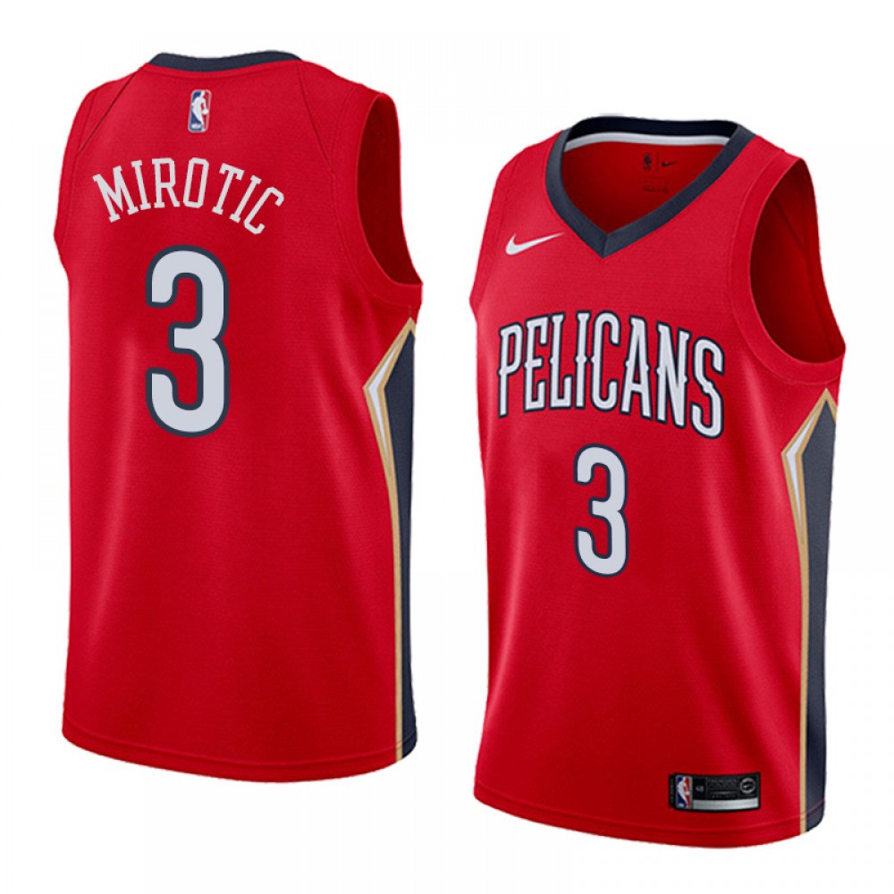 Camiseta Nikola Mirotic #3 New Orleans Pelicans Rojo