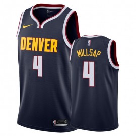 Camiseta Paul Millsap #4 Denver Nuggets Azul Oscuro