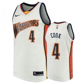 Camiseta Quinn Cook #4 Golden State Warriors Blanco