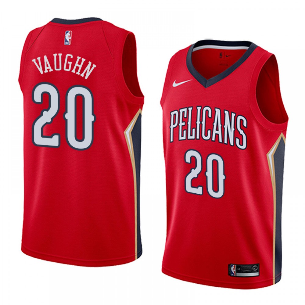 Camiseta Rashad Vaughn #20 New Orleans Pelicans Rojo Camiseta Rashad Vaughn #20 New Orleans Pelicans Rojo