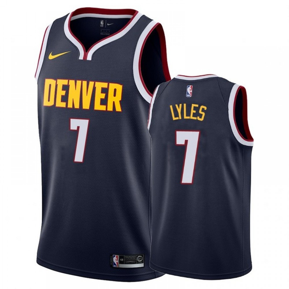 Camiseta Trey Lyles #7 Denver Nuggets Azul Oscuro