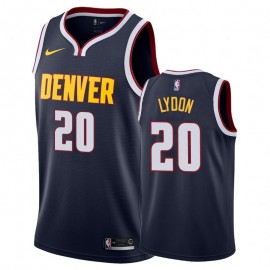 Camiseta Tyler Lydon #20 Denver Nuggets Azul Oscuro