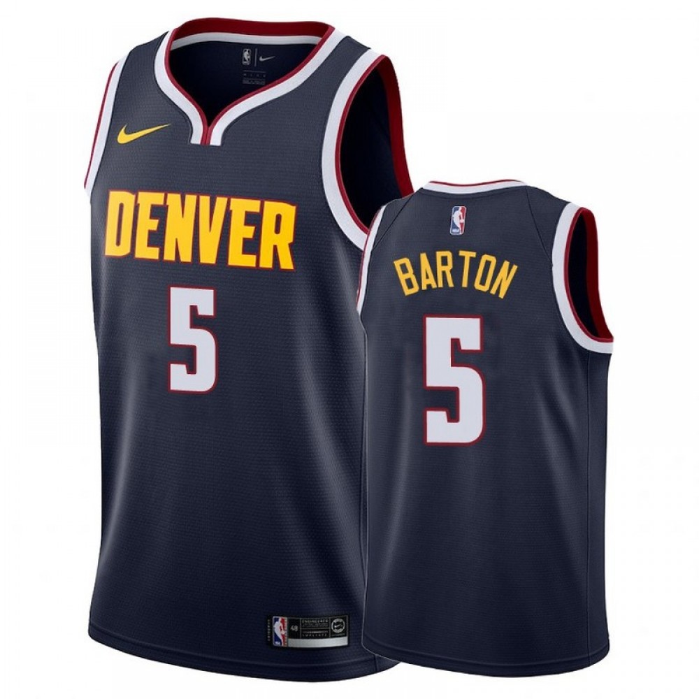 Camiseta Will Barton #5 Denver Nuggets Azul Oscuro Camiseta Will Barton #5 Denver Nuggets Azul Oscuro