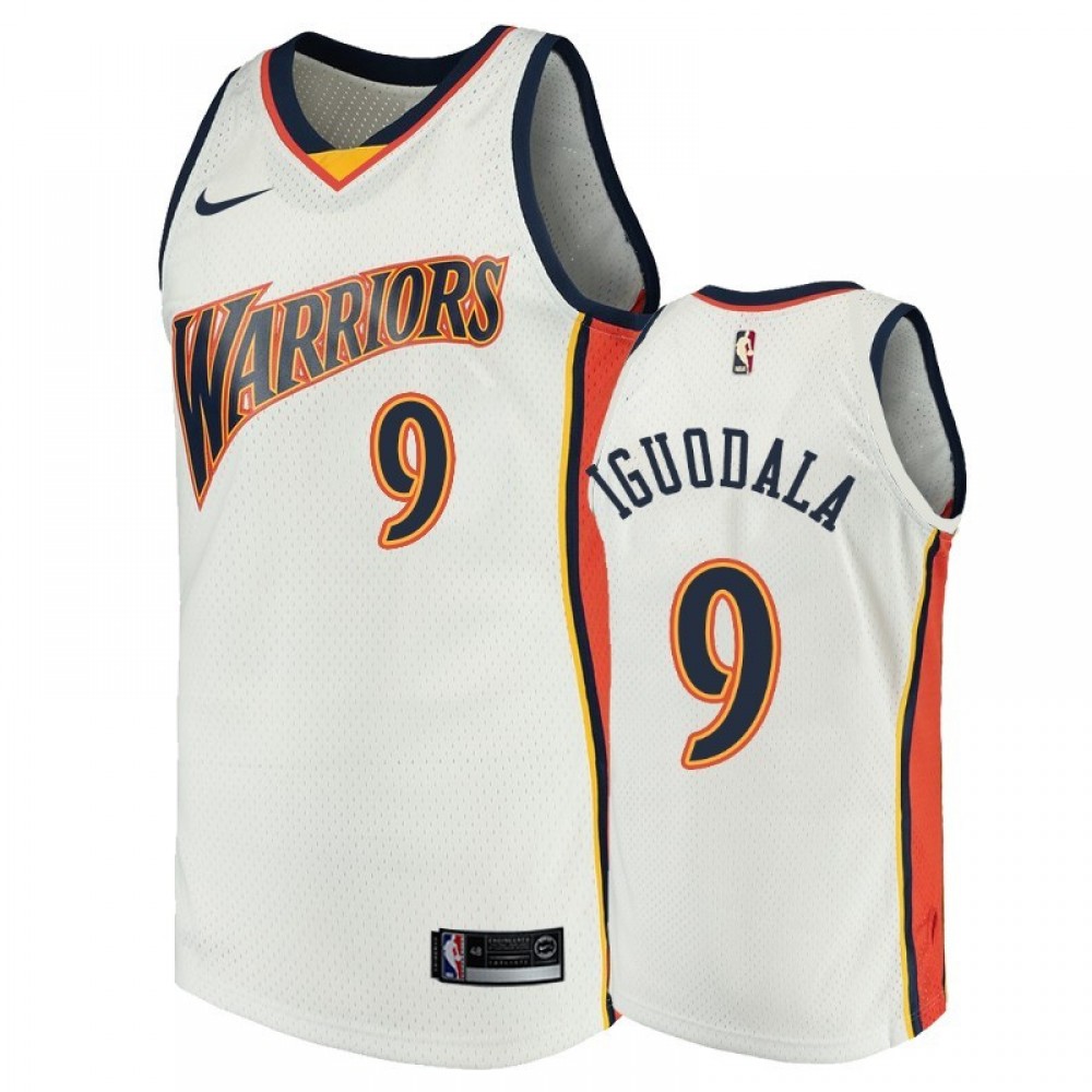Camiseta Andre Iguodala #9 Golden State Warriors Blanco Camiseta Andre Iguodala #9 Golden State Warriors Blanco