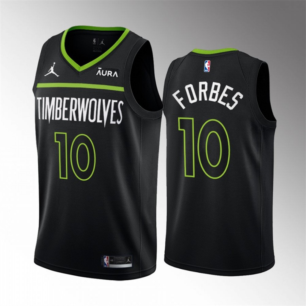 Camiseta Bryn Forbes #10 Minnesota Timberwolves 2023 Negro Statement Edition Camiseta Bryn Forbes #10 Minnesota Timberwolves 2023 Negro Statement Edition