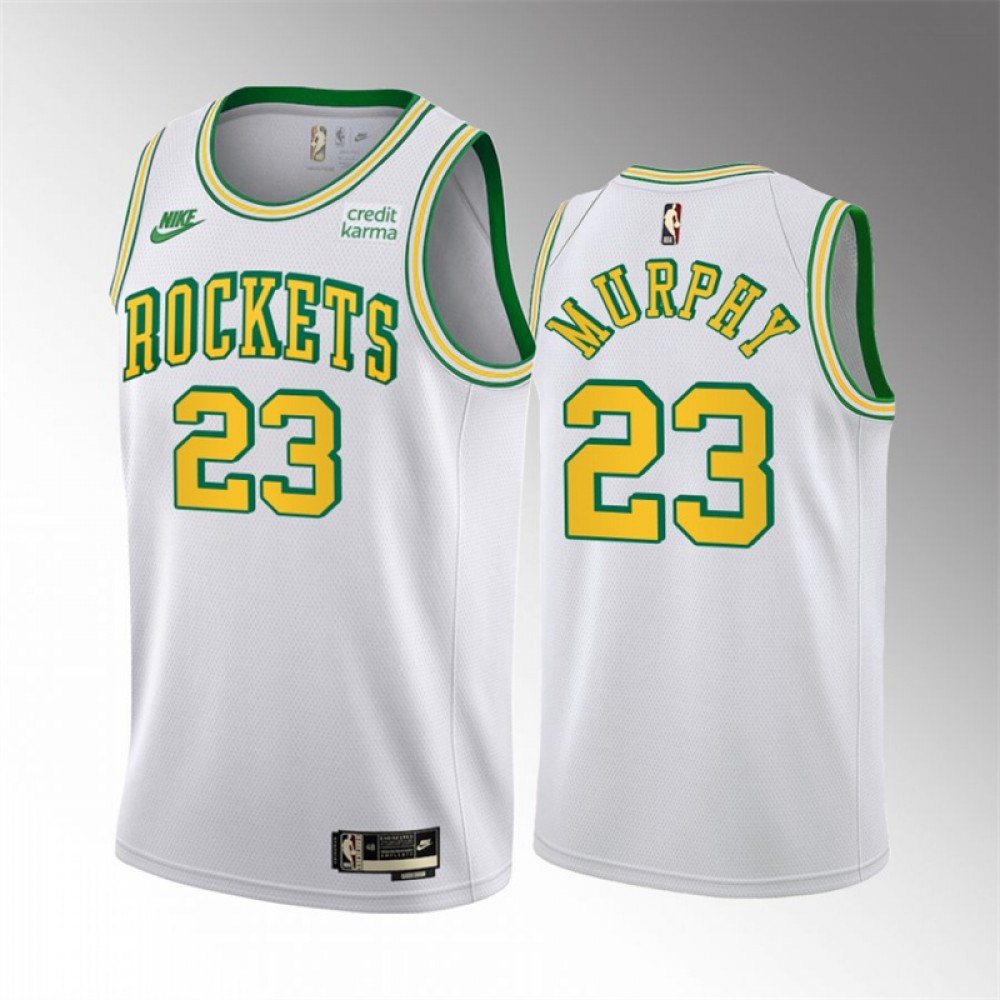 Camiseta Calvin Murphy #23 Houston Rockets 2023 Blanco Classic Edition Camiseta Calvin Murphy #23 Houston Rockets 2023 Blanco Classic Edition
