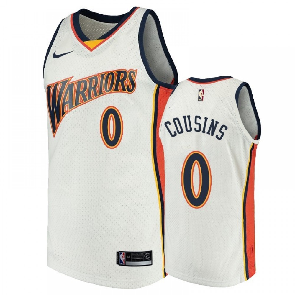 Camiseta DeMarcus Cousins #0 Golden State Warriors Blanco Camiseta DeMarcus Cousins #0 Golden State Warriors Blanco