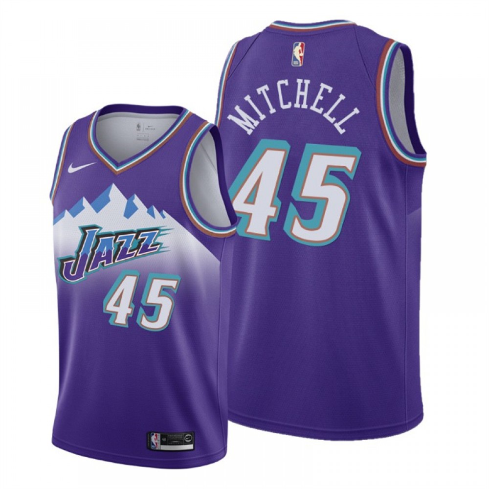 Camiseta Donovan Mitchell #45 Utah Jazz Púrpura Snow Mountain Edition Camiseta Donovan Mitchell #45 Utah Jazz Púrpura Snow Mountain Edition