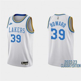 Camiseta Dwight Howard #39 Los Angeles Lakers 2023 Blanco Classic Edition