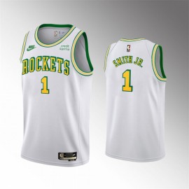 Camiseta Jabari Smith Jr. #1 Houston Rockets 2023 Blanco Classic Edition