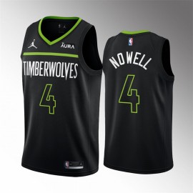 Camiseta Jaylen Nowell #4 Minnesota Timberwolves 2023 Negro Statement Edition