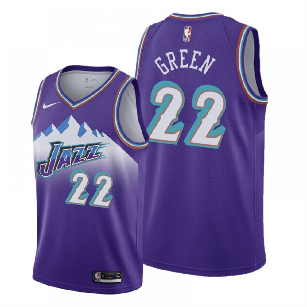 Camiseta Jeff Green #22 Utah Jazz Púrpura Snow Mountain Edition Camiseta Jeff Green #22 Utah Jazz Púrpura Snow Mountain Edition