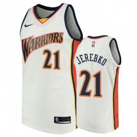 Camiseta Jonas Jerebko #21 Golden State Warriors Blanco