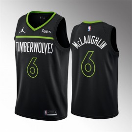 Camiseta Jordan McLaughlin #6 Minnesota Timberwolves 2023 Negro Statement Edition
