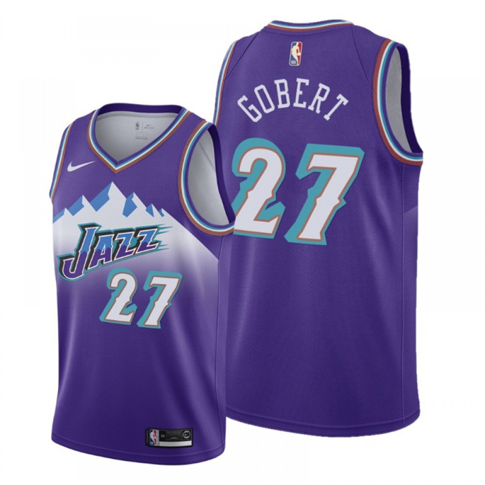 Camiseta Rudy Gobert #27 Utah Jazz Púrpura Snow Mountain Edition Camiseta Rudy Gobert #27 Utah Jazz Púrpura Snow Mountain Edition
