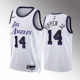 Camiseta Scotty Pippen Jr. #14 Los Angeles Lakers 2023 Blanco City Edition