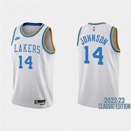 Camiseta Stanley Johnson #14 Los Angeles Lakers 2023 Blanco Classic Edition